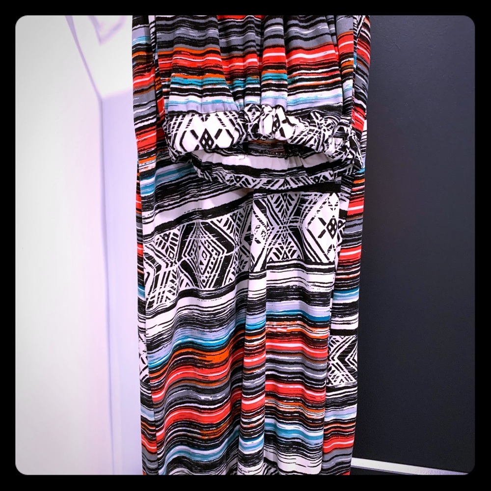 Multi Color Mid- Length Skirt.